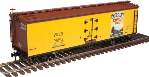 Atlas O 40' Wood Reefer - 2-Rail "Altoona 36 Lager Beer FGEX" 151 ...