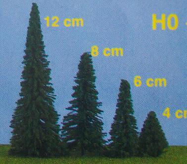 Jordan 50 Stecktannen beflockt 4 - 12 cm