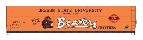 Intermountain Value Line FMC Welded Side Woodchip Gondolas "Oregon State University Beavers - Willamette & Pacific" #74001