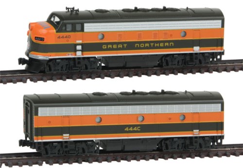 Kato N F7A / F7B "Great Northern" #444D #444C KAT1060421 - EMD F7 / FP7 ...