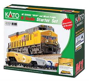 Kato N GE ES44AC GEVO Mixed Freight Starter Set "Union Pacific"