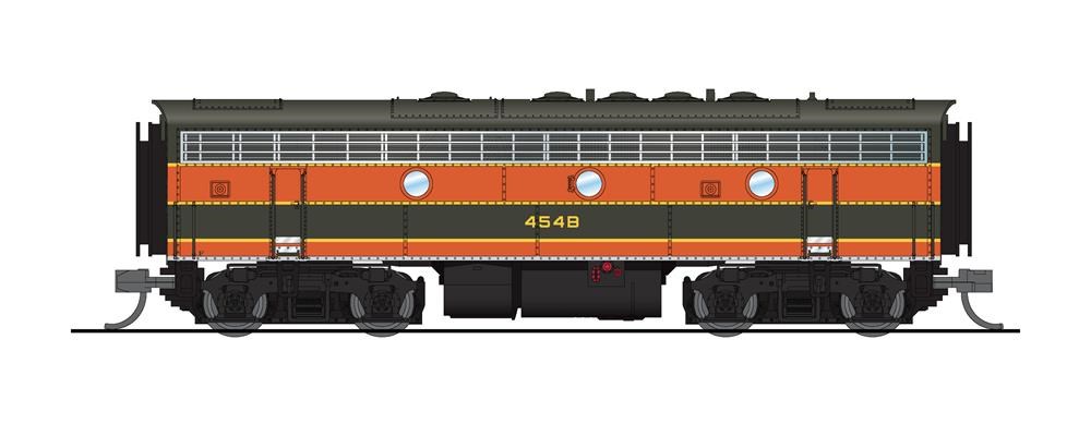 Broadway Limited Paragon4 N EMD F7 B-Unit "Great Northern" #456B 187 ...